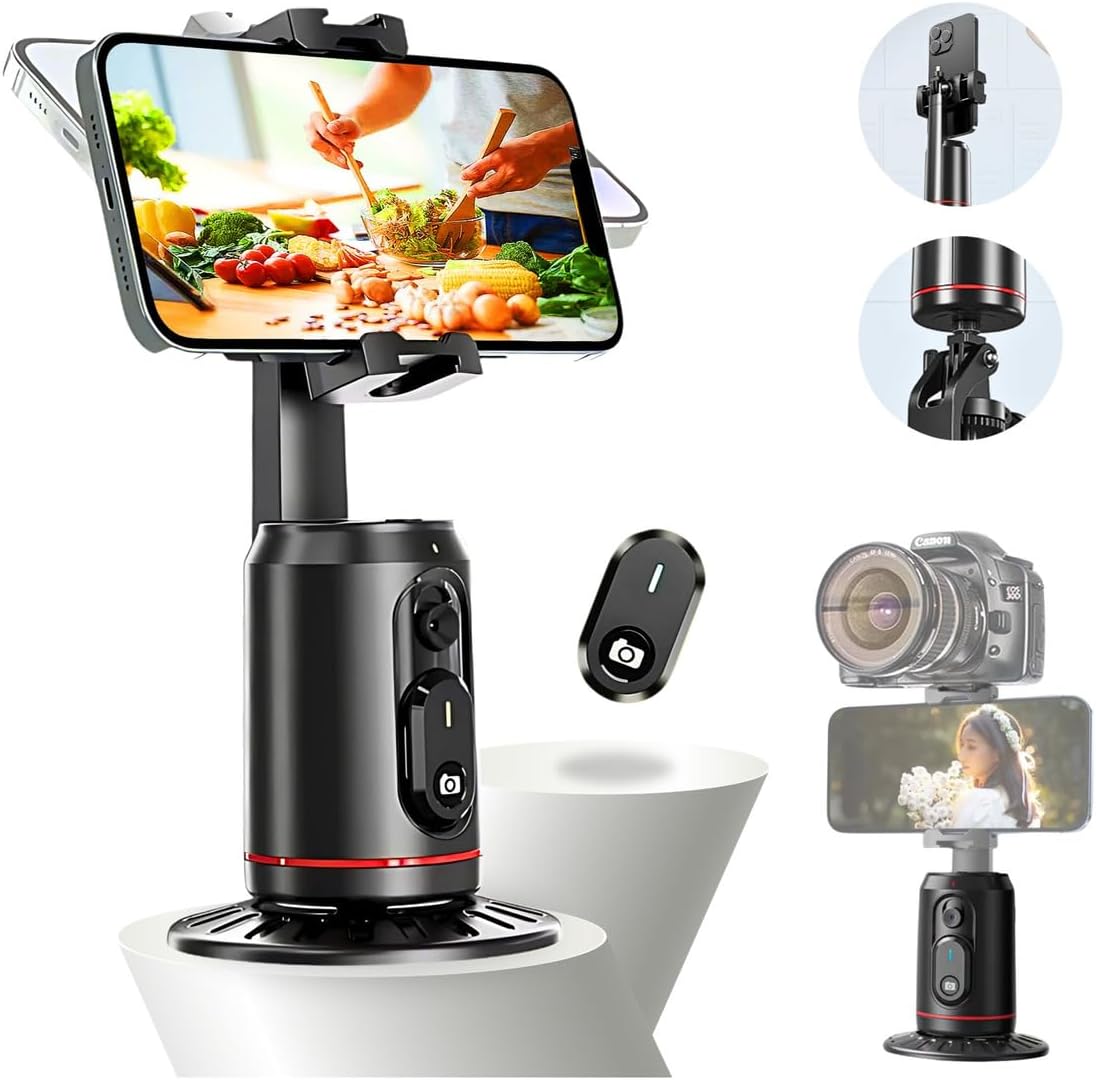 Support téléphone auto-tracking 360°