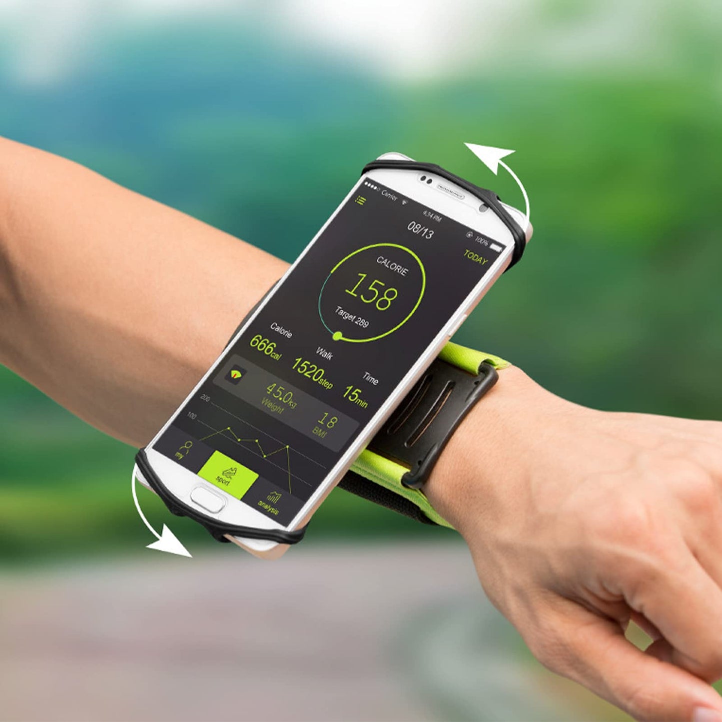 Support de téléphone pour bras