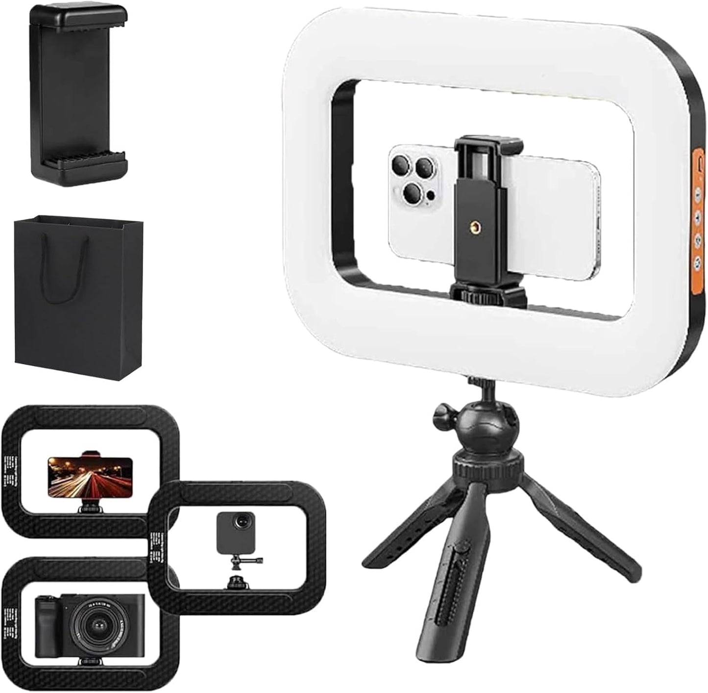 Anneau lumineux vidéo rectangulaire