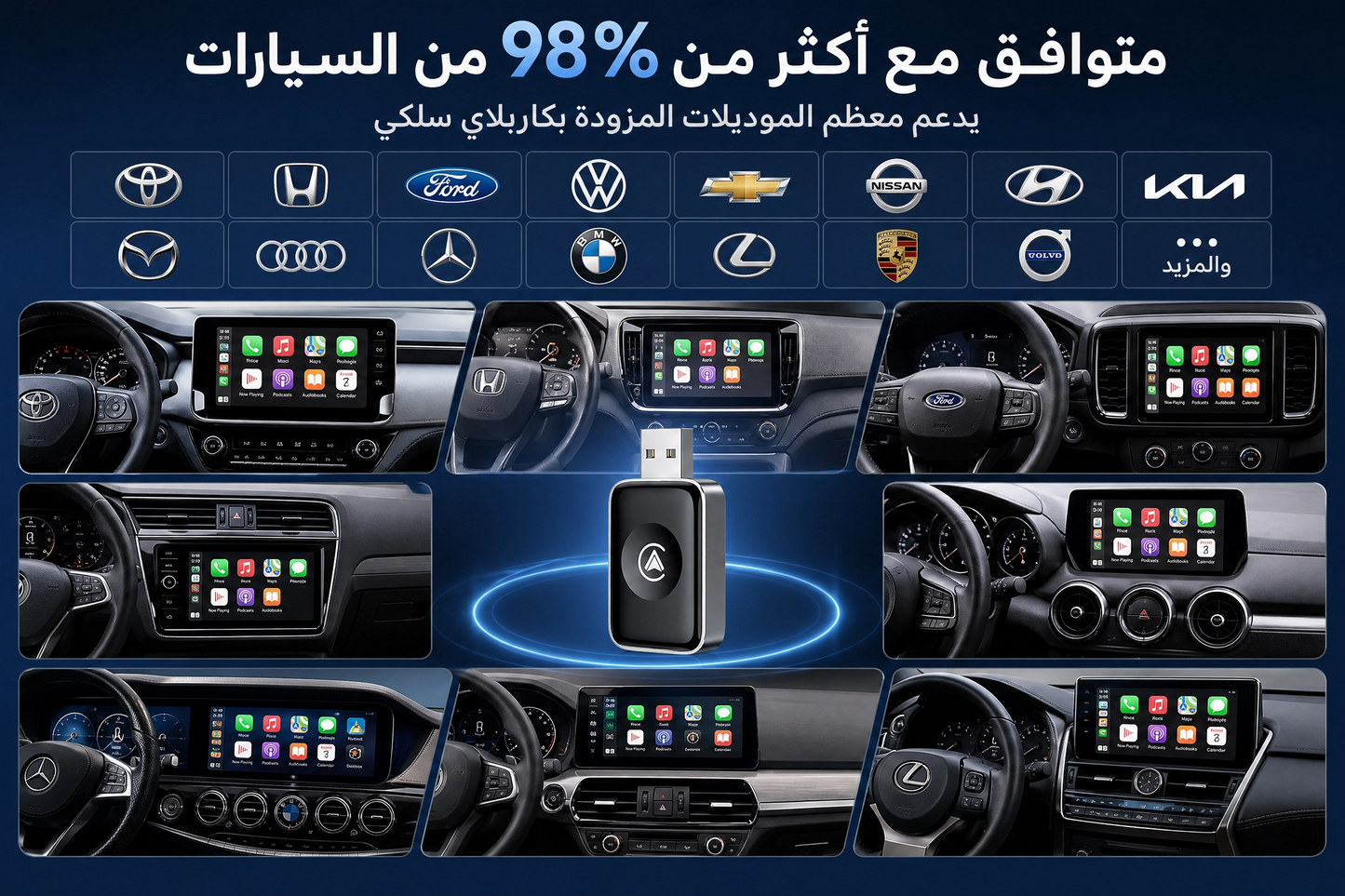 Adaptateur carplay sans fils
