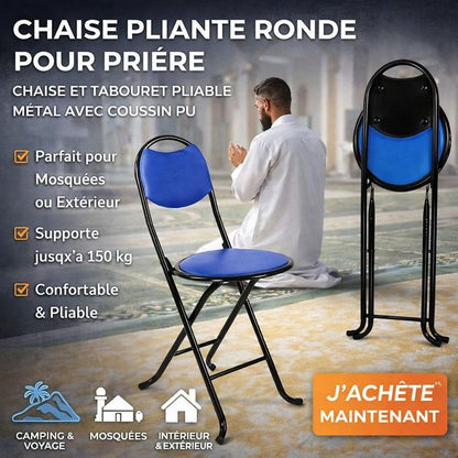 Chaise de prière pliante