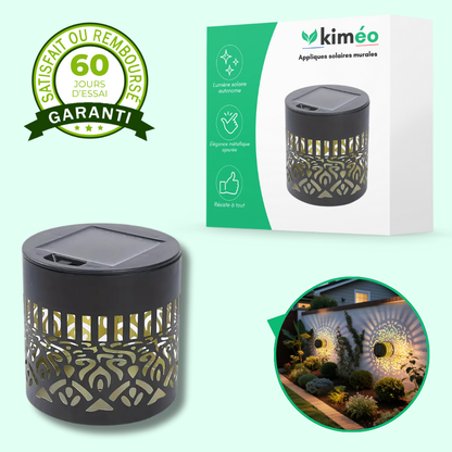 Appliques murales décoratives à énergie solaire