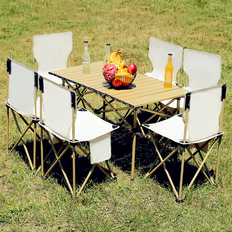 Ensemble Table & Chaises de Camping Pliantes