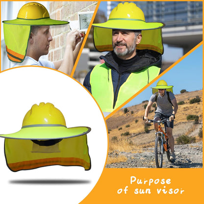 Pare-soleil pour casque de chantier