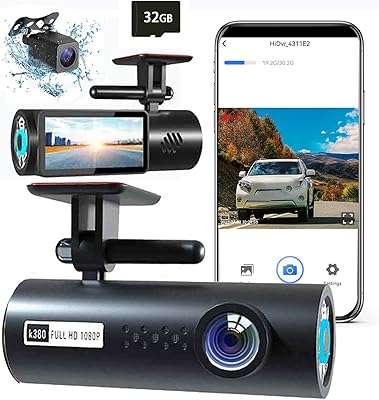 Caméra de voiture avec résolution 2K+1080p