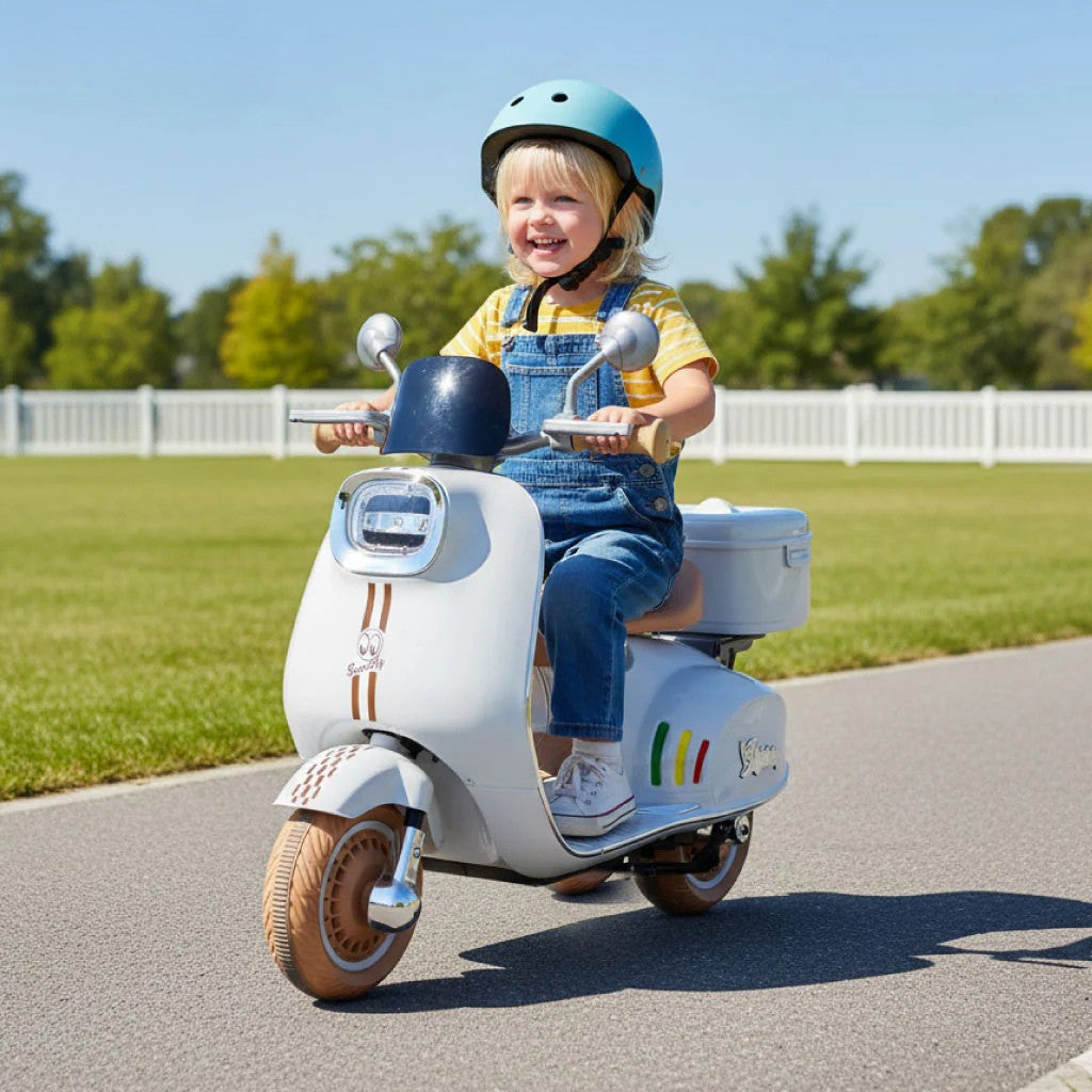 Moto Vespa Électrique pour Enfants