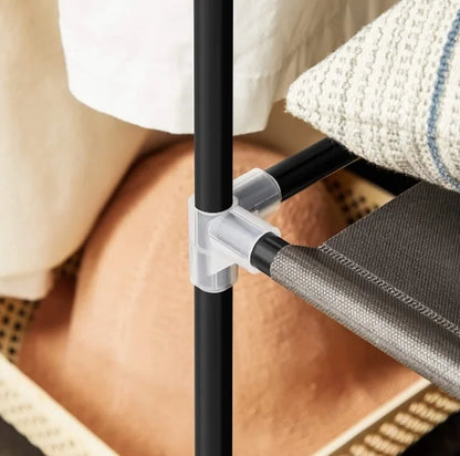 Armoire de Penderie en Tissu 4 Battants