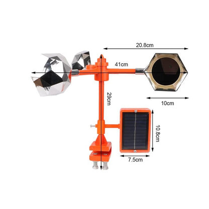 Dispositif répulsif à oiseaux à énergie solaire