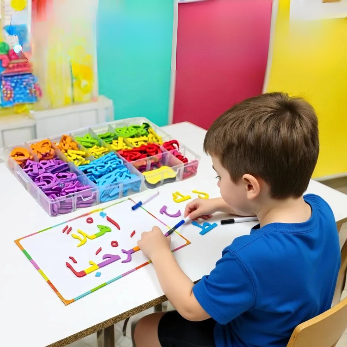 مجموعة حروف عربية مغناطيسية