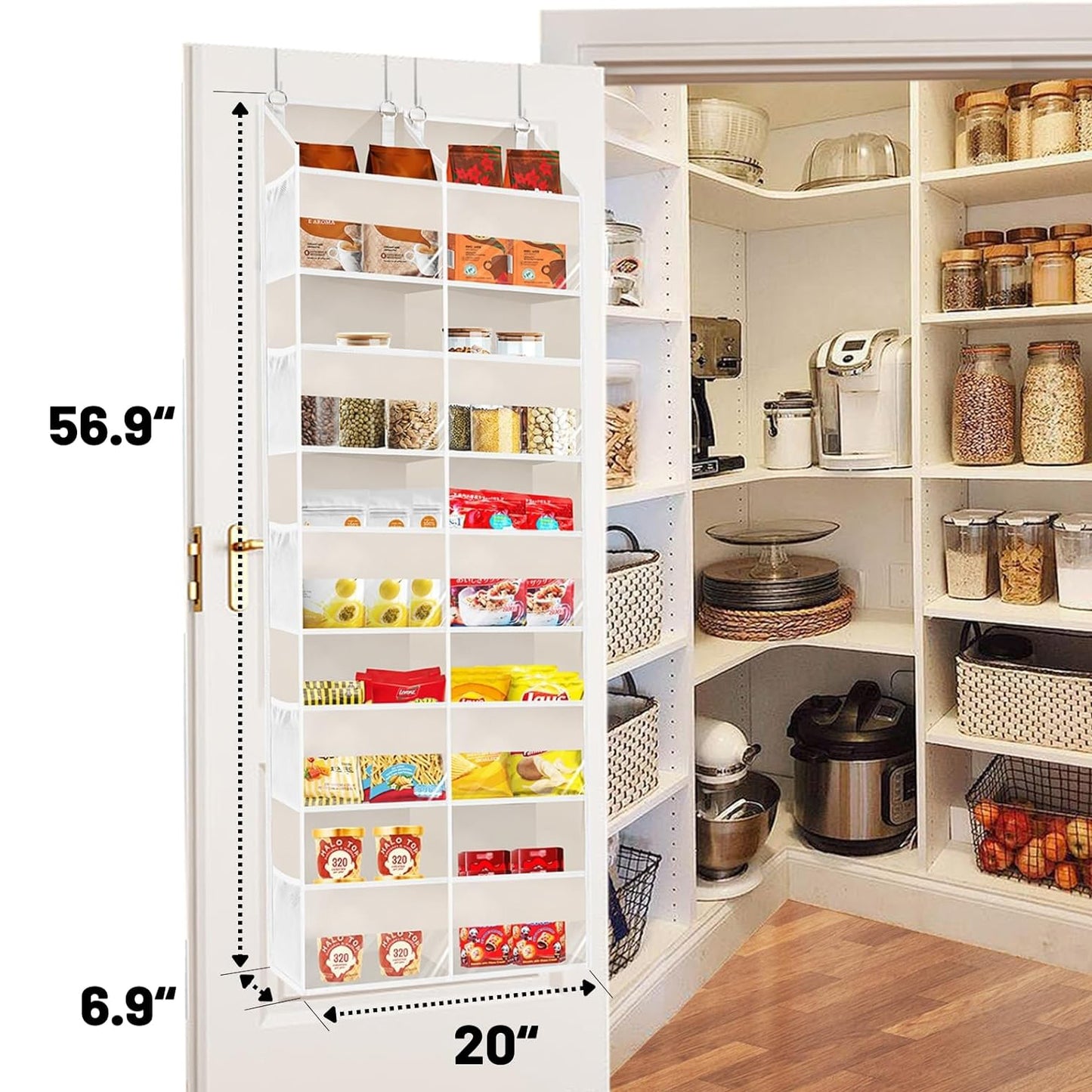 Organiseur de porte suspendu 5 étagères