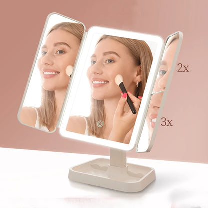 Miroir de Maquillage LED 3 en 1
