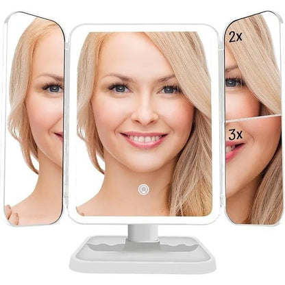 Miroir de Maquillage LED 3 en 1