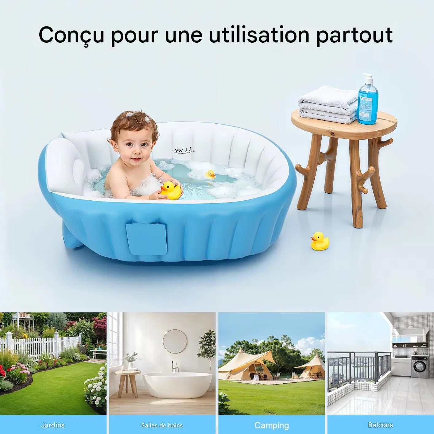 Baignoire gonflable pour enfants