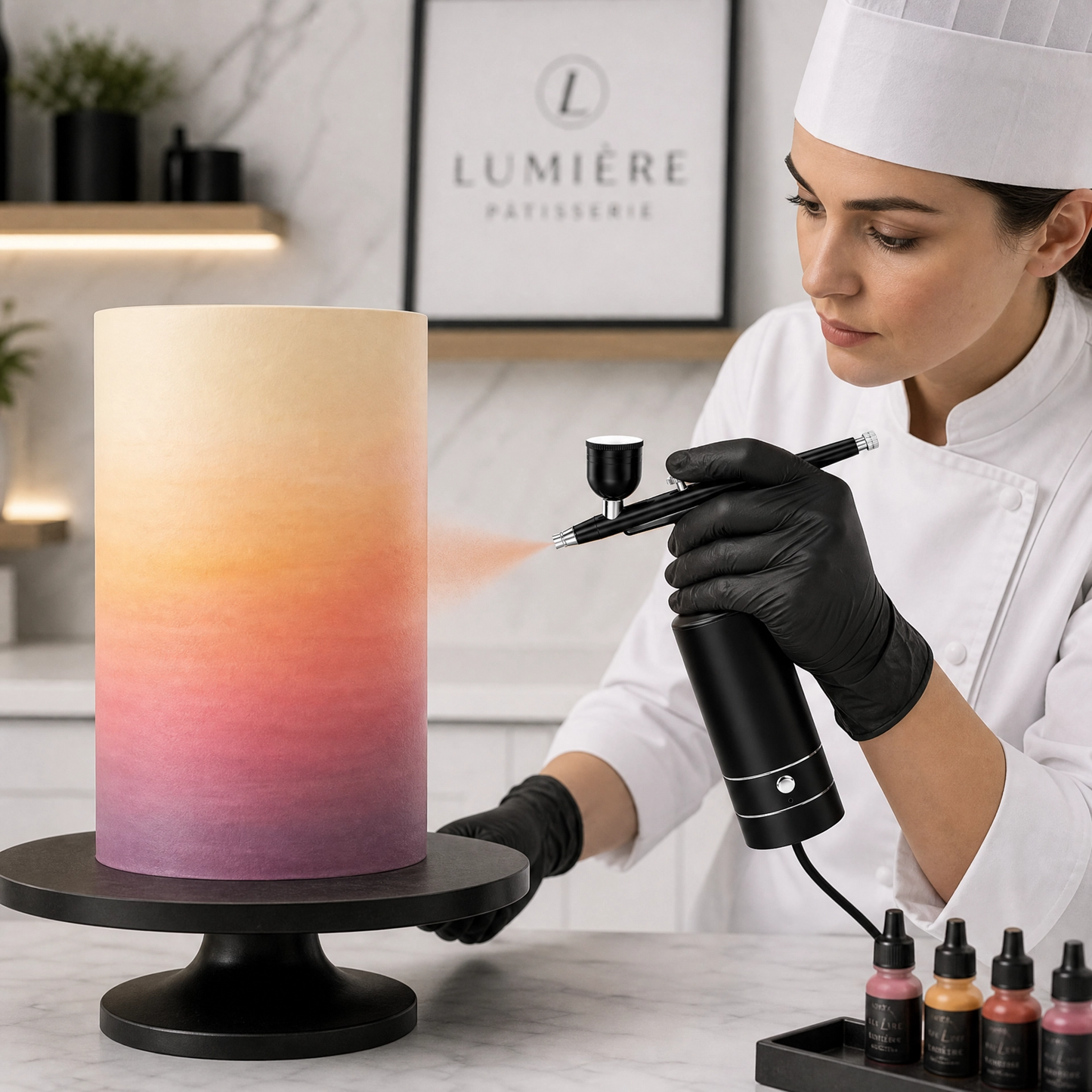 Kit aérographe électrique avec compresseur