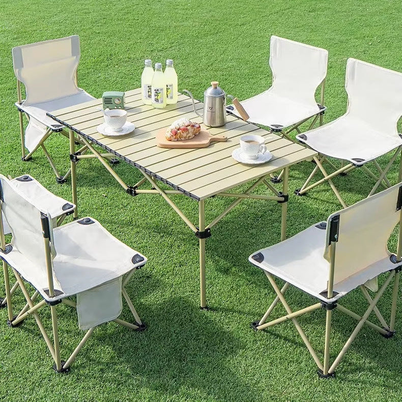 Ensemble Table & Chaises de Camping Pliantes