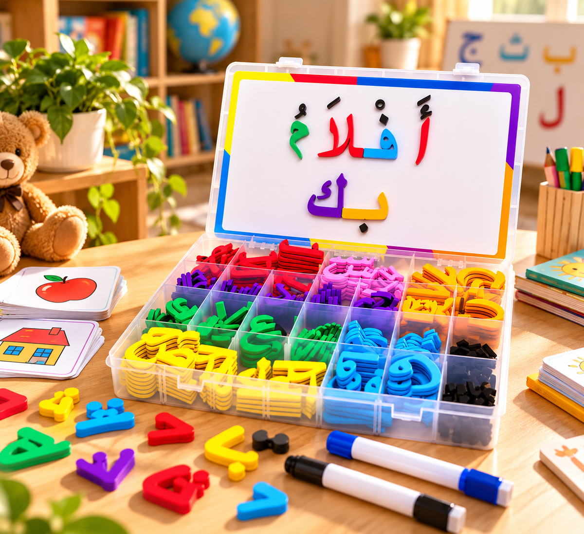 Boîte Magnétique Lettres Arabes