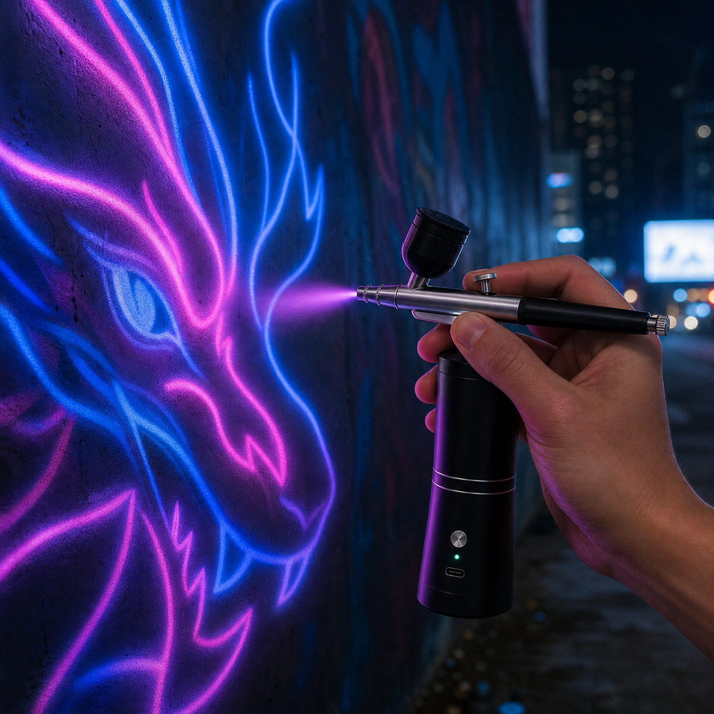 Kit aérographe électrique avec compresseur