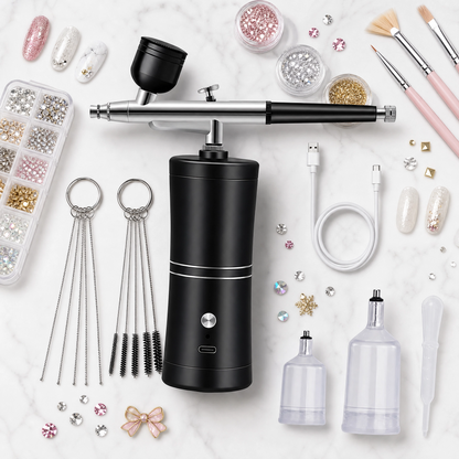 Kit aérographe électrique avec compresseur